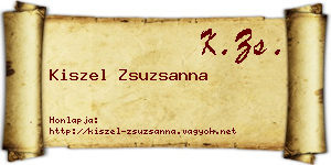 Kiszel Zsuzsanna névjegykártya